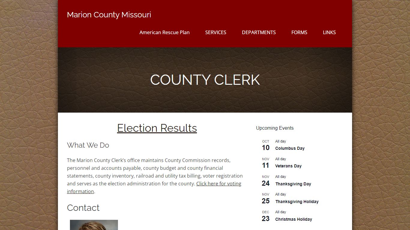 County Clerk – Marion County Missouri